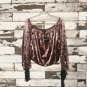F21 + Velvet Off-the-Shoulder Blouse
